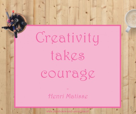 Quote van Henri Matisse: Creativity takes courage.